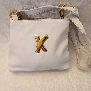 Vintage Leather Paloma Picasso Signature X Shoulder Handbag